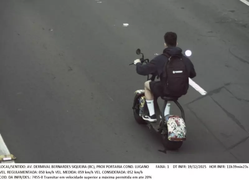 Campinas: Radares flagram excesso de velocidade e avanço de sinal em monociclos