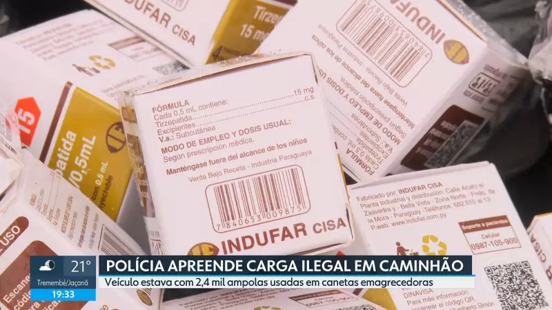 Carga de emagrecedores e eletrônicos apreendida em Guarulhos: quatro presos