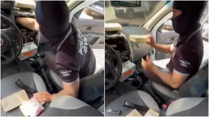 Casal preso com 15,4 kg de crack escondido em caminhonete no Ceará