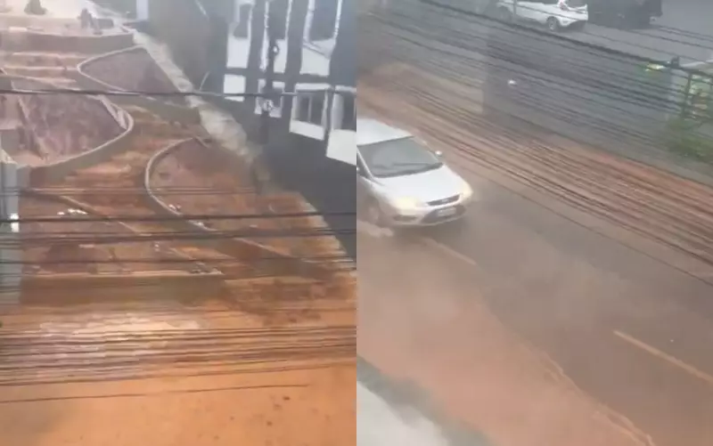 Chuva intensa de 35 mm em meia hora causa deslizamentos e alagamentos em Lavras (MG)