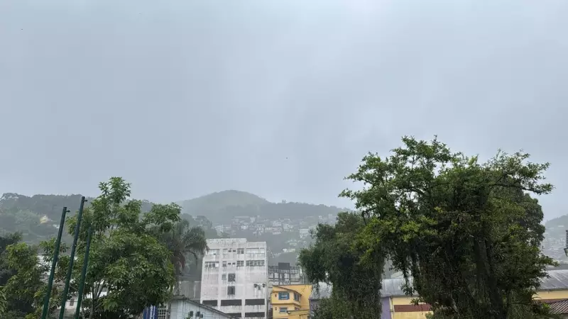 Chuvas em Petrópolis: Defesa Civil registra seis ocorrências e alerta para áreas de risco