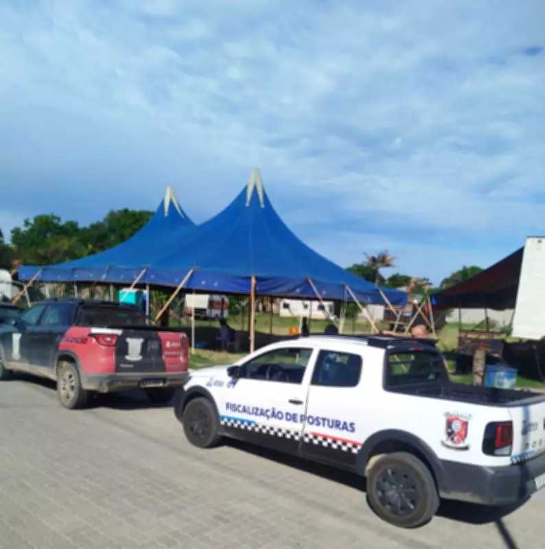 Circo sem autorização é interditado e atividades irregulares são suspensas em Arraial do Cabo
