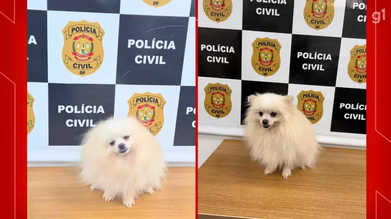 Cão Spitz Alemão é furtado no Lago Norte e resgatado em Ceilândia, no DF