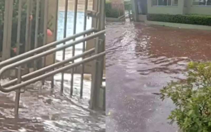 Condomínio em Ribeirão Preto alaga por 2 dias seguidos após chuvas fortes