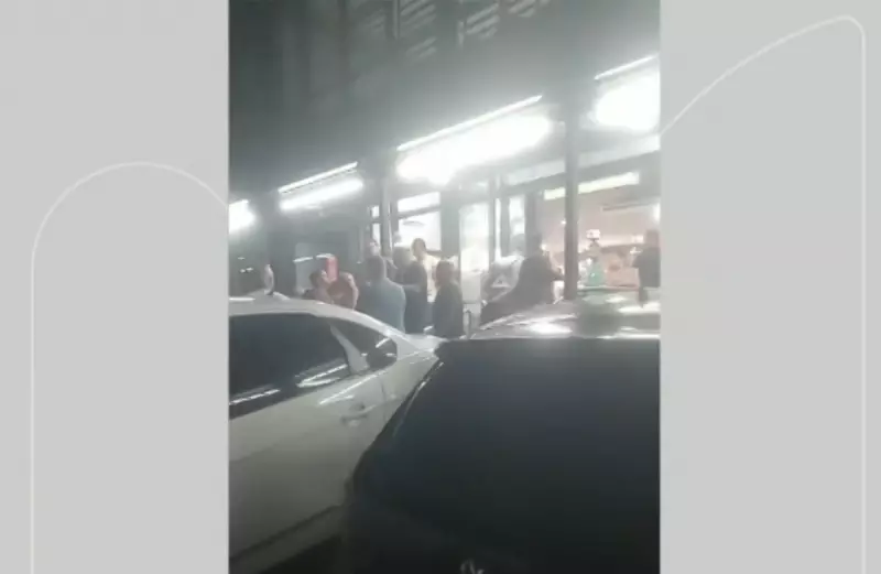 Confronto entre taxistas e motorista de aplicativo gera tumulto em supermercado de Petrópolis