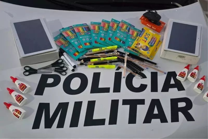 Crianças furtam materiais escolares em escola de Monte Castelo (SP) às vésperas das aulas