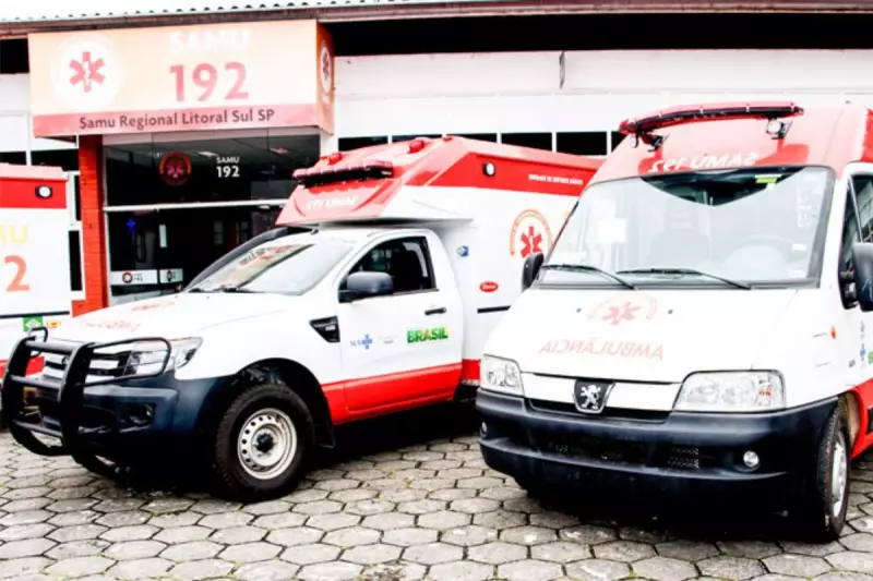 Criminoso invade base do Samu em Itanhaém, rouba funcionários e foge sem deixar feridos