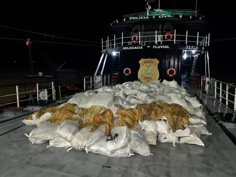 Deflu apreende 12 toneladas de pirarucu seco em operação no Rio Amazonas