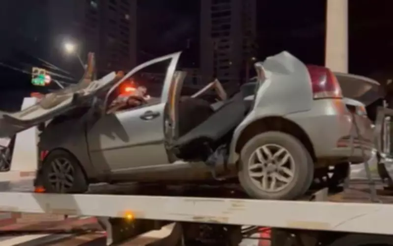Dois jovens perdem a vida em grave acidente de trânsito no Setor Marista, em Goiânia