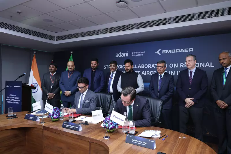 Embraer firma parceria com Adani para fabricar aviões na Índia