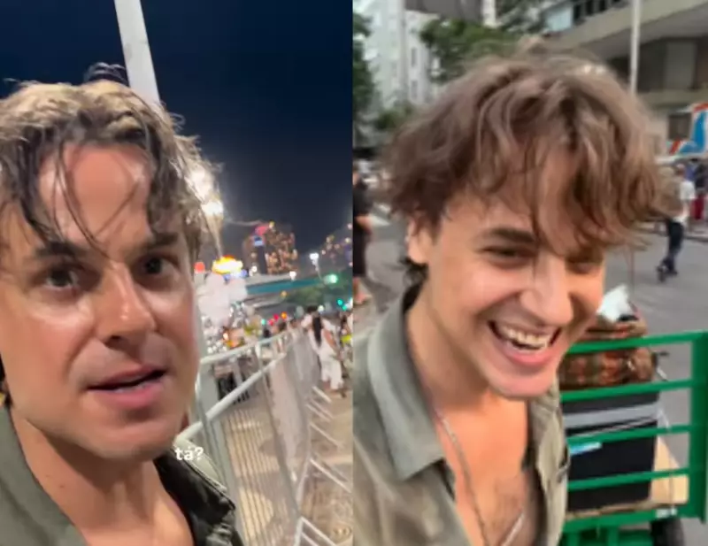 Ex-ator de 'Malhação' retorna como ambulante na praia de Copacabana