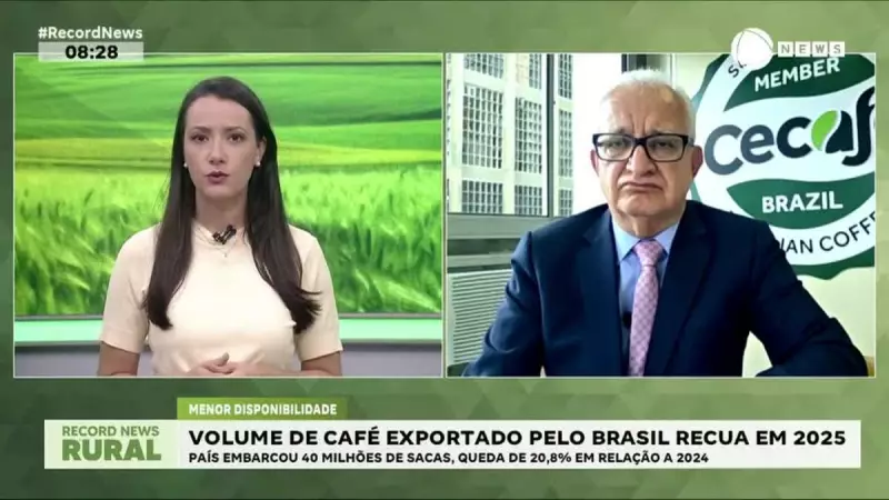 Exportações de café do Brasil têm queda de 20,8% em volume, mas receita bate recorde em 2025
