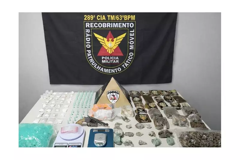 Foragido do tráfico é preso após quatro anos em Formiga, MG; drogas e armas apreendidas