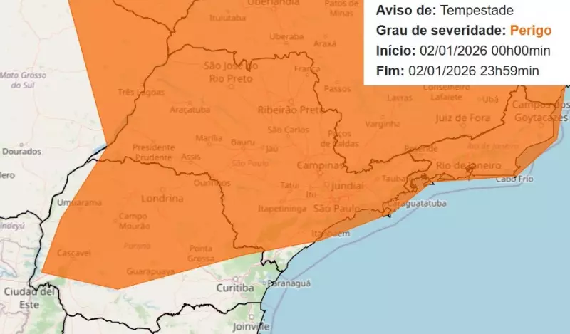 Frente fria e ZCAS causam alerta de tempestades na região de Piracicaba