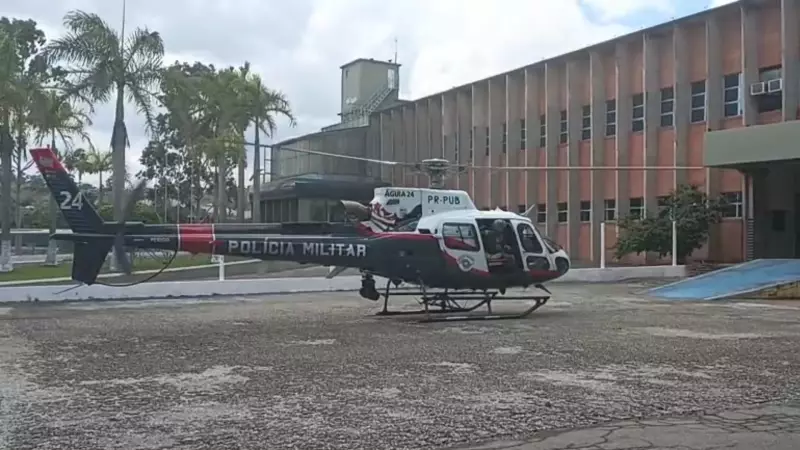 Helicóptero Águia resgata homem com estaca de ferro no abdômen em Campo Limpo Paulista