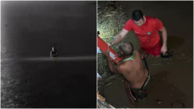 Homem é arrastado por correnteza ao tentar atravessar passagem molhada durante chuva em Canindé