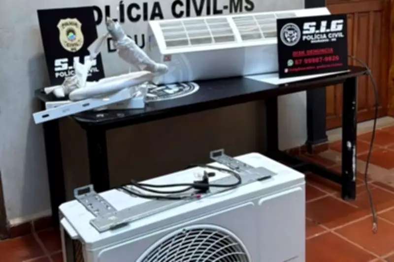 Homem é preso após furtar ar-condicionado de UBS e instalar em casa em Dourados