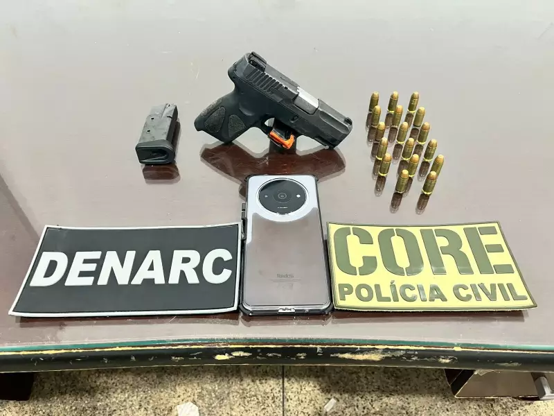 Homem de 26 anos é preso em Santana após disparos de arma de fogo no Jardim de Deus