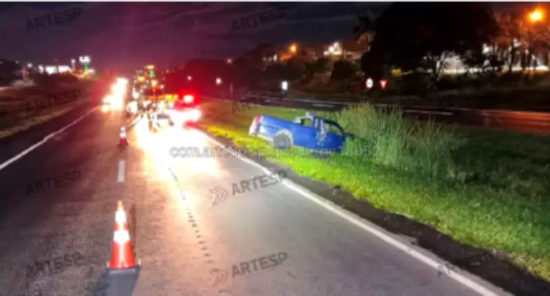 Homem de 64 anos morre após perder controle de caminhonete na SP-310 em Catanduva