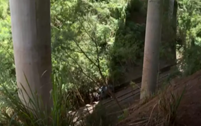 Homem de 70 anos cai com carro de viaduto de 30 metros na Anhanguera, em Ituverava
