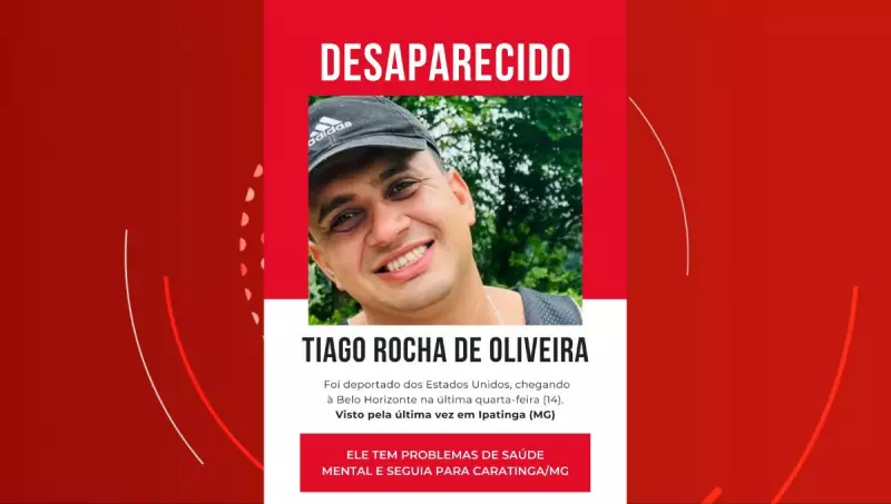Homem desaparece em Minas após deportação dos EUA; família pede ajuda