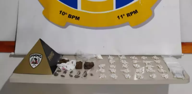 Homem joga drogas em caminhão e foge por telhados antes de ser preso em Montes Claros