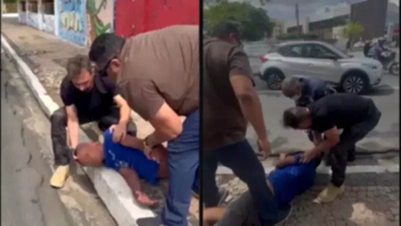 Homem tem crise convulsiva em calçada de Teresina e é socorrido por autoridades
