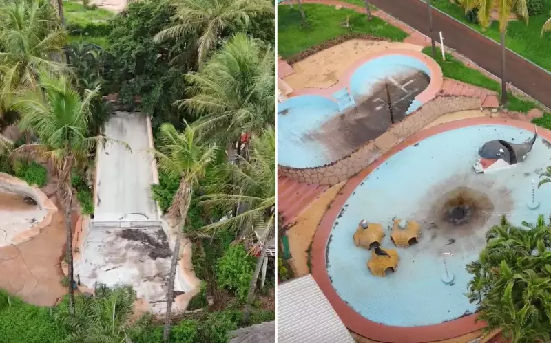 Imagens de antigo clube em Goiás impressionam com abandono de piscinas e zoológico