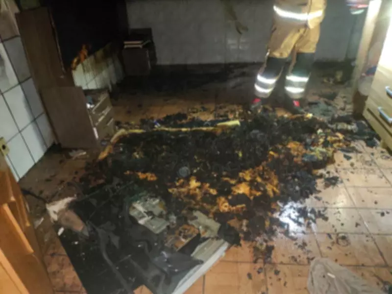 Incêndio em Barbacena deixa mulher em estado grave e mobiliza resgate de animais