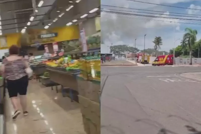 Incêndio em padaria de supermercado assusta clientes em José Bonifácio (SP)