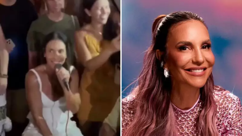 Ivete Sangalo surpreende fãs em roda de samba em Trancoso