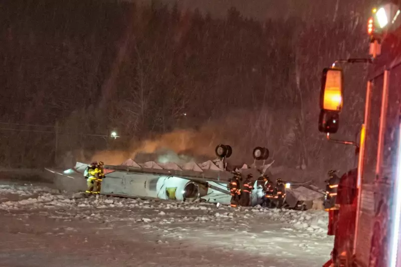 Jato particular cai durante decolagem em meio a nevasca histórica nos EUA