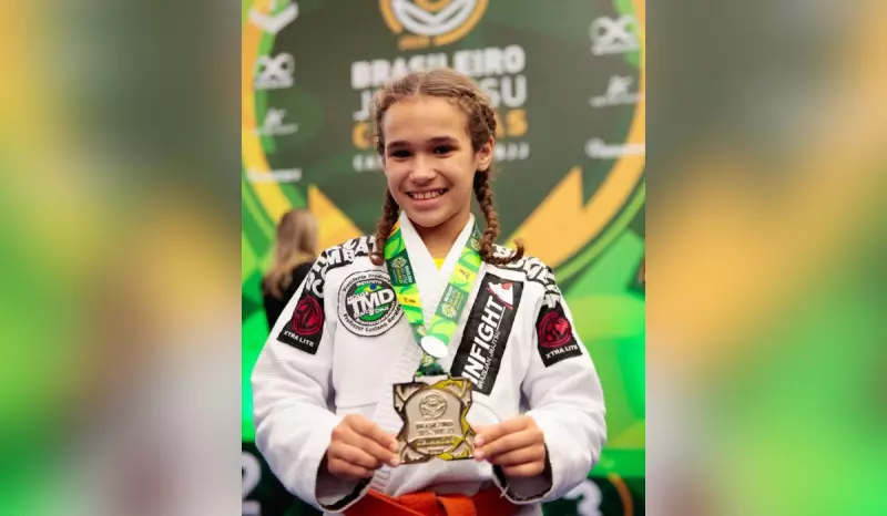 Jovem de 12 anos supera depressão com Jiu-Jitsu e busca vaga no Sul-Americano
