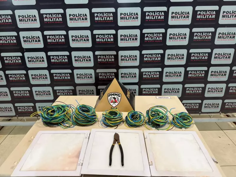 Jovem de 19 anos é preso em flagrante por furto de cabos elétricos em obra de Guanhães
