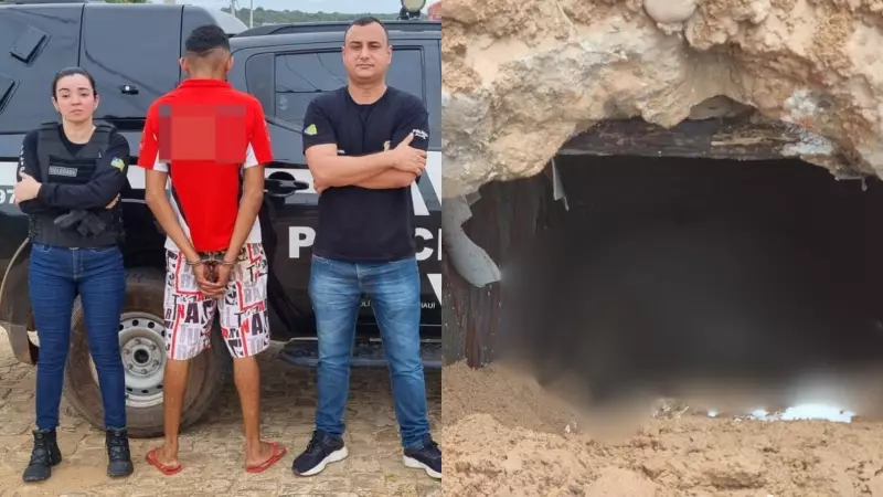 Jovem de 22 anos é preso no Piauí suspeito de homicídio e ocultação de corpo em fossa