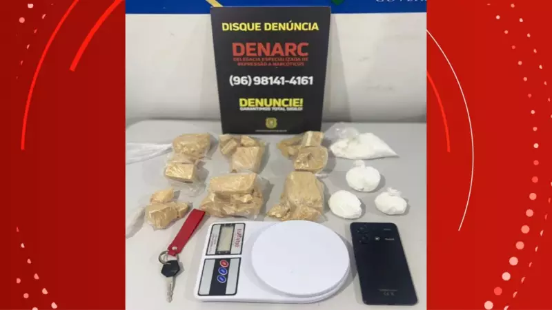 Jovem de 22 anos é preso por tráfico de drogas em Macapá após denúncias