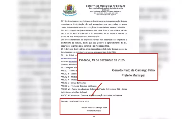 Justiça suspende licitação de transporte escolar em Piedade após edital com assinatura de prefeito falecido