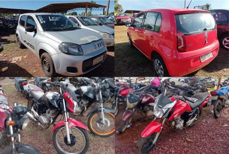 Leilão do Detran-MS oferece 147 veículos apreendidos com preços baixos até 5 de fevereiro