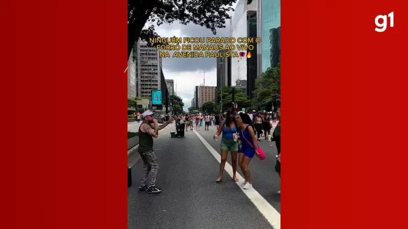 Manauara viraliza cantando 'Forró de Galeroso' na Avenida Paulista em SP