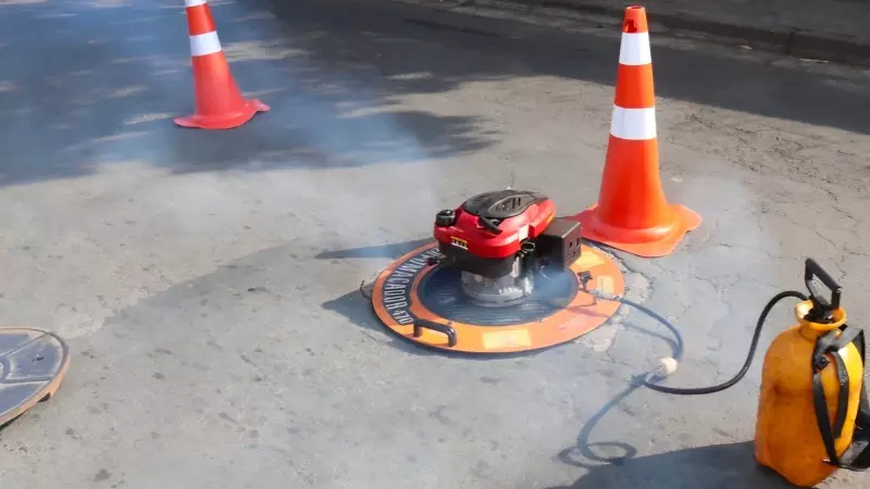 Mirante intensifica testes de fumaça para combater ligações irregulares no esgoto