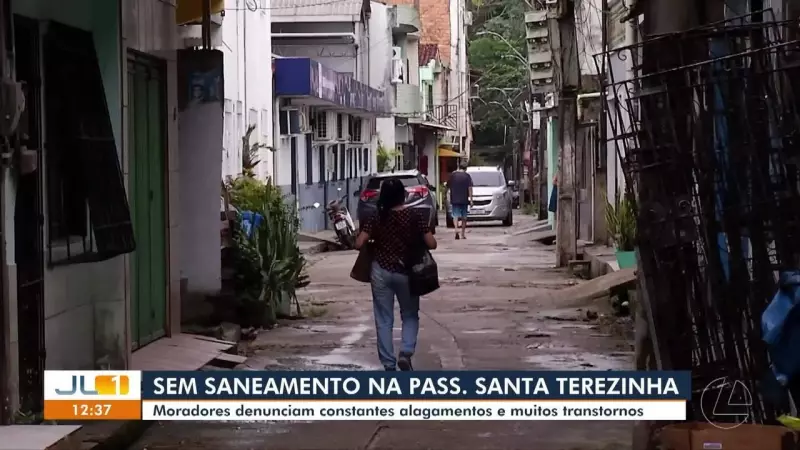 Moradores de Belém denunciam alagamentos crônicos na Passagem Santa Terezinha há 30 anos