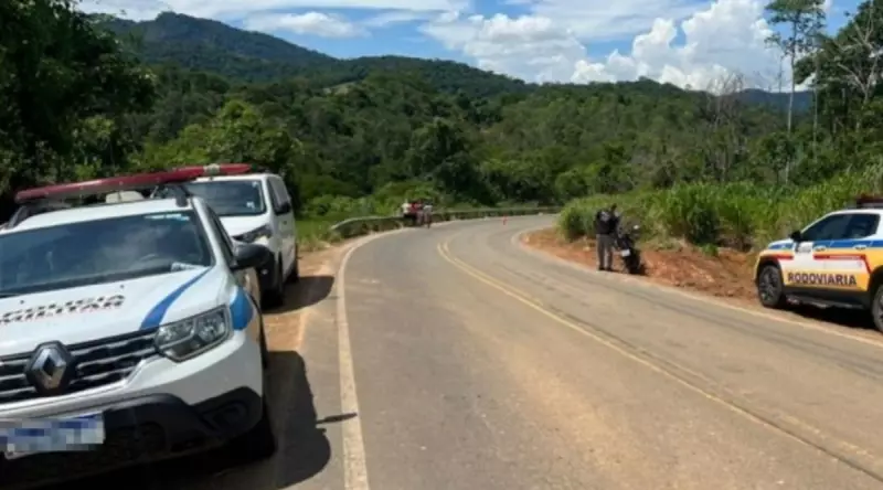 Motociclista de 26 anos morre após acidente na MG-285 em Palma, MG