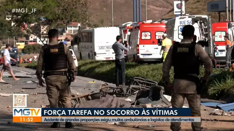 Motociclista morre em acidente grave após ultrapassagem pela contramão em Juiz de Fora