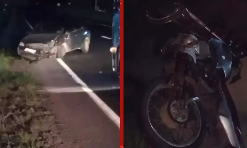 Motociclista morre em colisão transversal com carro na BR-116, em Santo Estevão