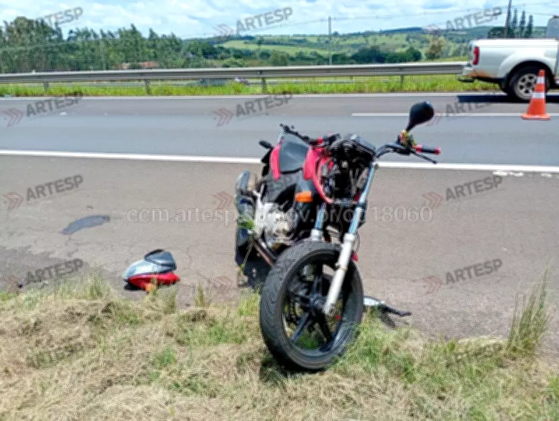 Motociclista perde a vida após colidir com defensa metálica na Rodovia Marechal Rondon em Botucatu