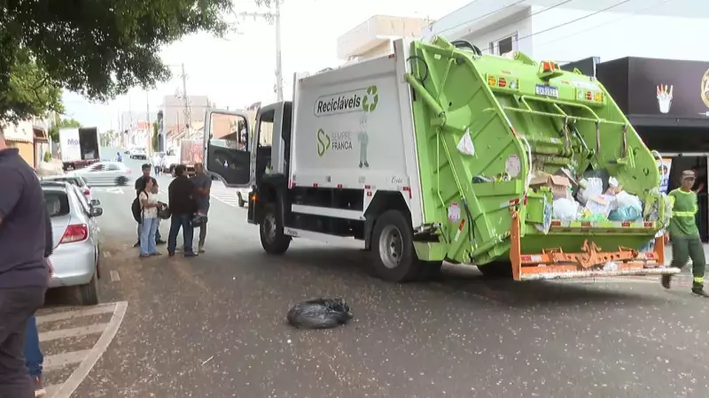 Motorista de caminhão da coleta é preso por homicídio após atropelar mulher em Franca, SP