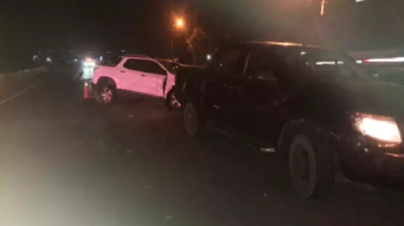 Motorista embriagado é preso após colisão entre caminhonetes na PRC-373 em Ponta Grossa