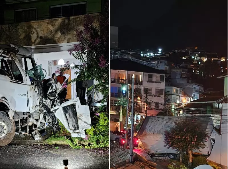Motorista sem habilitação salta de caminhão desgovernado que mata criança de 6 anos em Nova Friburgo