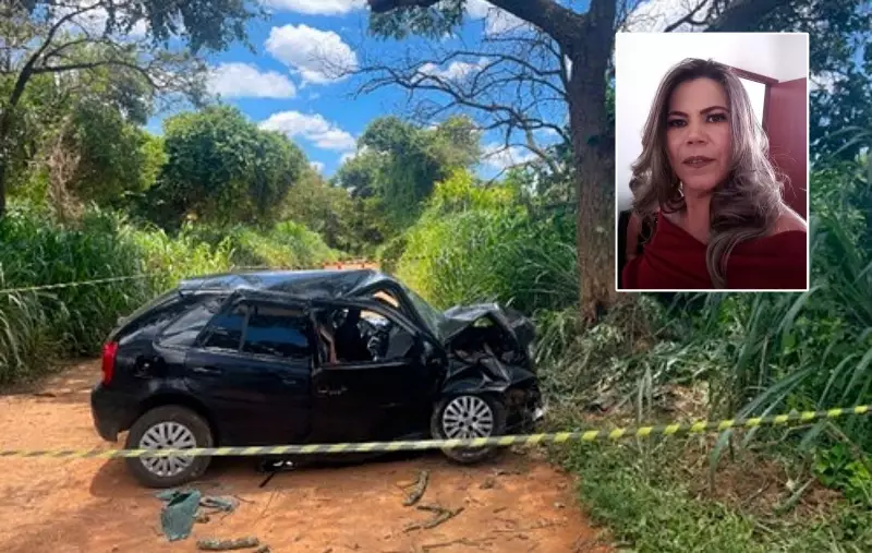 Mulher de 51 anos morre ao bater carro em árvore em estrada de Boa Esperança, MG