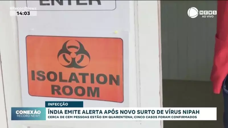 Índia decreta alerta sanitário com novo surto do vírus Nipah; 100 pessoas em quarentena